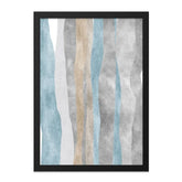 Abstract Watercolor Wall Art, Modern Vertical Stripes Print, Blue Tan Gray Home Decor, Contemporary Art Print, Unique Wall Decor - Tawshia